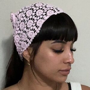 Pink Lace Headband
